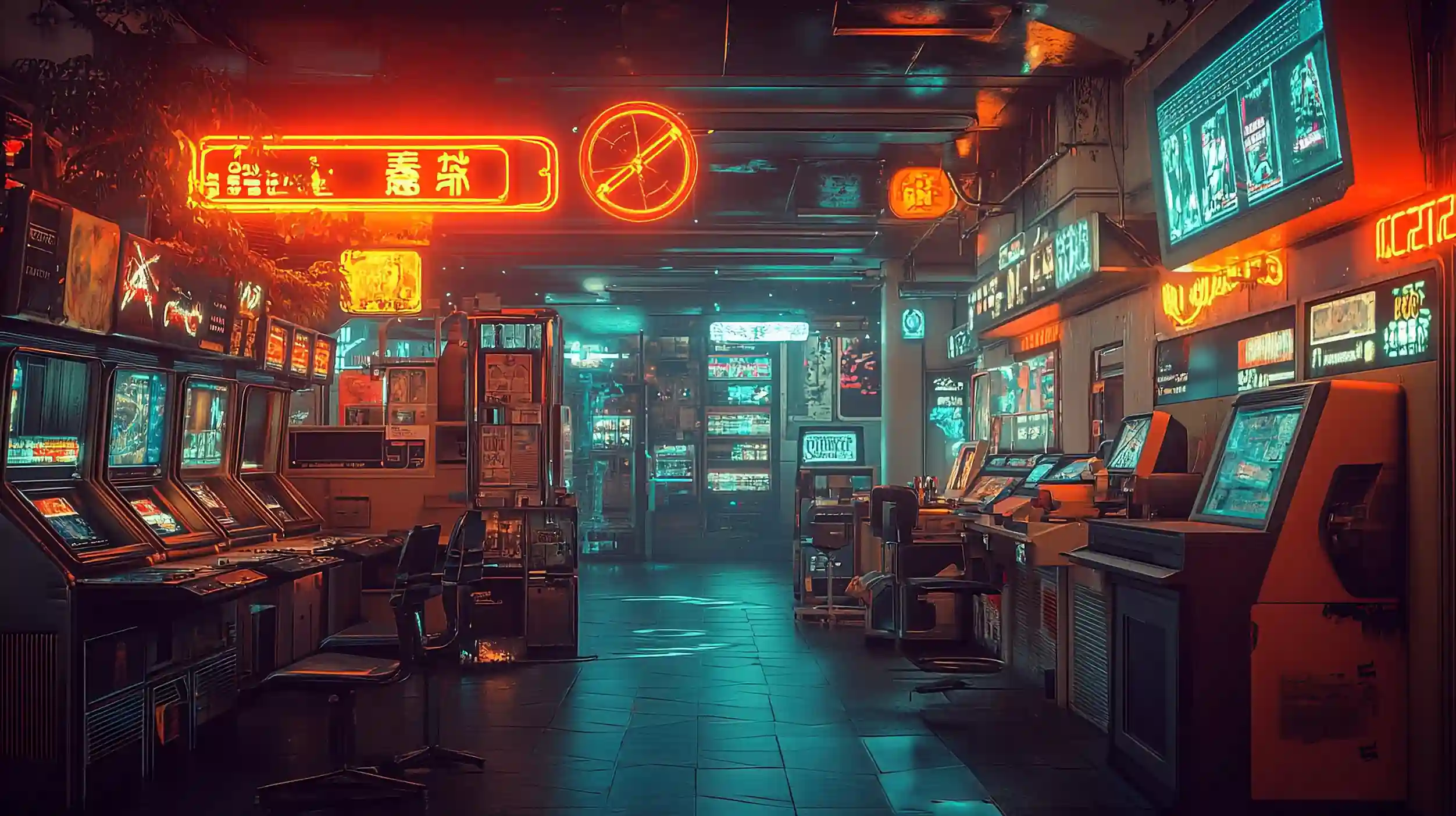 Pachinko hall interior